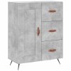 Skříň highboard betonově šedá 69,5x34x180 cm kompozitní dřevo 3189993