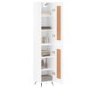 Skříň highboard bílá s vysokým leskem 34,5x34x180 cm kompozit 3200427