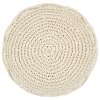 Ručně vyrobený sedací puf macrame 45 x 30 cm bavlna 248089