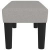 Lavice světle šedá 70 x 30 x 30 cm textil 346616