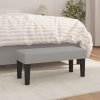 Lavice světle šedá 70 x 30 x 30 cm textil 346616