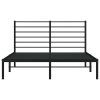 Kovový rám postele s čelem černý 150 x 200 cm 352321