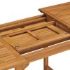 Rozkládací zahradní stůl (110–160) x 80 x 75 cm masivní teak 47420
