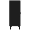 Příborník černý 70 x 34 x 90 cm kompozitní dřevo 812106