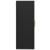 Závěsná nástěnná skříňka černá 69,5 x 34 x 90 cm 812277