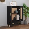 Highboard černý 70 x 31 x 115 cm kompozitní dřevo 812565