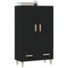 Highboard černý 70 x 31 x 115 cm kompozitní dřevo 812565