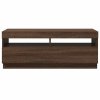 TV skříňka s LED osvětlením hnědý dub 100 x 35 x 40 cm 815722
