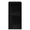 Rohová skříňka černá 33 x 33 x 67 cm kompozitní dřevo 809018