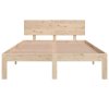 Rám postele masivní dřevo 120 x 190 cm Small Double 810465