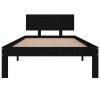 Rám postele černý masivní borovice 90 x 200 cm 810484