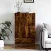 Skříň highboard kouřový dub 69,5 x 31 x 115 cm kompozitní dřevo 828209