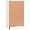 Skříň highboard bílá 69,5 x 31 x 115 cm kompozitní dřevo 828268