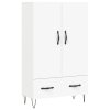 Skříň highboard bílá 69,5 x 31 x 115 cm kompozitní dřevo 828228