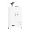 Skříň highboard bílá 69,5 x 31 x 115 cm kompozitní dřevo 828228