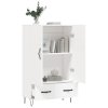 Skříň highboard bílá 69,5 x 31 x 115 cm kompozitní dřevo 828228