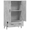 Skříň highboard betonově šedá 69,5x31x115 cm kompozitní dřevo 828256