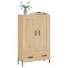 Skříň highboard dub sonoma 69,5 x 31 x 115 cm kompozitní dřevo 830335