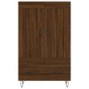 Skříň highboard hnědý dub 69,5 x 31 x 115 cm kompozitní dřevo 830323