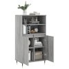 Skříň highboard šedá sonoma 60 x 36 x 110 cm kompozitní dřevo 831482