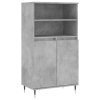 Skříň highboard betonově šedá 60 x 36 x 110 cm kompozitní dřevo 831480