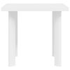 Zahradní stůl bílý 80 x 75 x 72 cm plast 48802