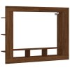 TV skříňka hnědý dub 152 x 22 x 113 cm kompozitní dřevo 833729