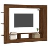 TV skříňka hnědý dub 152 x 22 x 113 cm kompozitní dřevo 833729