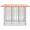 Zahradní stůl gabion design 100 x 102 x 72 cm masivní dřevo douglaska 834372
