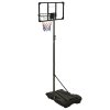 Basketbalový koš s průhlednou deskou 216 x 250 cm polykarbonát 93657