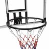 Basketbalový koš s průhlednou deskou 90x60x2,5 cm polykarbonát 93669