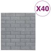 3D tapeta cihly samolepící 40 ks antracitová 150723
