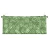 Podušky na zahradní lavici 2 ks vzor listů 120x50x7 cm textil 361694
