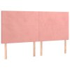 Rám postele s čelem růžový 180x200 cm samet 3125652