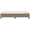 Rám postele s boxspringem taupe 200 x 200 cm textil 3120890
