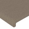 Rám postele bez matrace taupe 100 x 200 cm textil 3124875