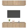 TV skříňky 4 ks dub sonoma 80 x 30 x 30 cm kompozitní dřevo 3114184