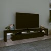 TV skříňka s LED osvětlením černá 230x36,5x40 cm 3152787