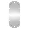 Nástěnné zrcadlo s LED osvětlením 40 x 90 cm sklo oválné 3189163