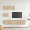 4dílný set TV skříněk dub sonoma kompozitní dřevo 3114648