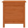 Zahradní úložný box hnědý 50x49x56,5 cm masivní jedlové dřevo 364751