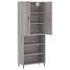 Skříň highboard šedá sonoma 69,5 x 34 x 180 cm kompozitní dřevo 3196089