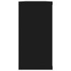 Nástěnné obdélníkové police 2 ks černé 100x15x30 cm kompozit 807082