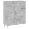 Skříň highboard betonově šedá 69,5x34x180 cm kompozitní dřevo 3190009