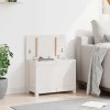 Úložný box bílá 60x32x45,5 cm masivní borové dřevo 823545