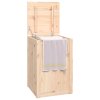 Box na prádlo 44 x 44 x 66 cm masivní borové dřevo 823564