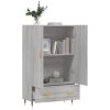 Skříň highboard šedá sonoma 69,5 x 31 x 115 cm kompozitní dřevo 828218