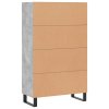 Skříň highboard betonově šedá 69,5x31x115 cm kompozitní dřevo 828328