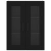Nástěnná skříňka černá 69,5 x 34 x 90 cm 828501