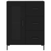 Skříň highboard černá 69,5 x 34 x 180 cm kompozitní dřevo 3189510